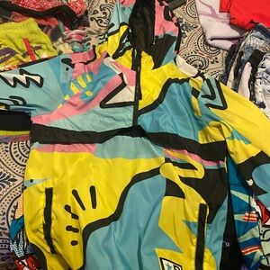 Colorful Abstract Windbreaker Jacket